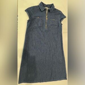 Anne Klein Denim Dress Size 2 - 98% Cotton, 2% Elastane - Classic Fit